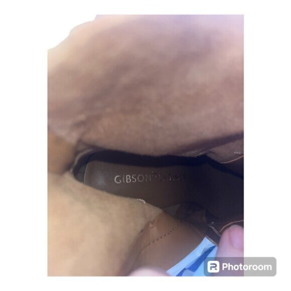 Gibson Latimer Lessonii Cheetah/Leopard Suede Block Heel Boots Size 8.5 - Picture 5 of 6